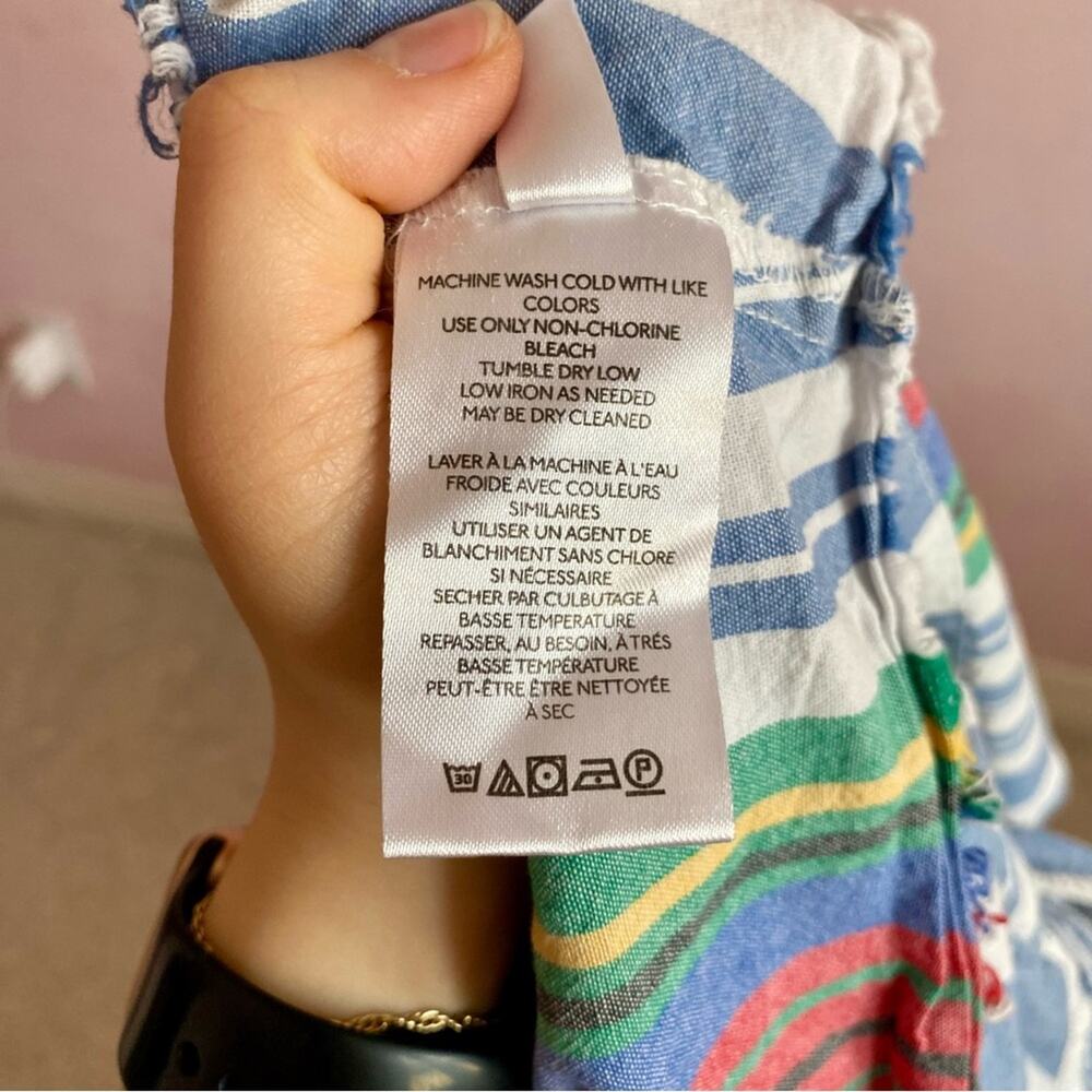 BDG Urban Outfitters 100% Cotton Stripe Casual Skater Cropped Button Down Top - Picture 5 of 8